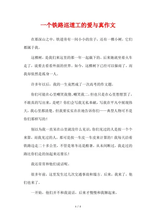 2012北京高考语文作文范文