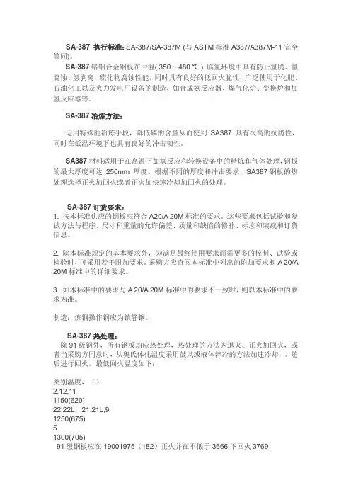 SA-387是什么材质