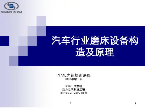 磨床设备构造及原理演示幻灯片