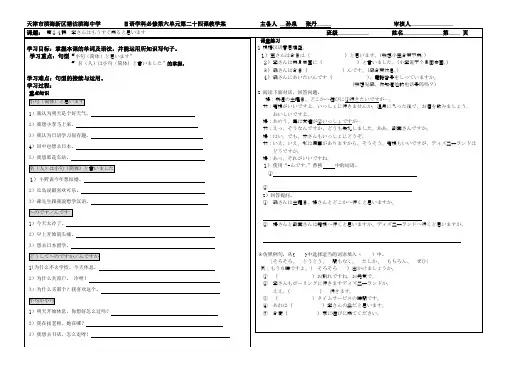 标日24课教学案