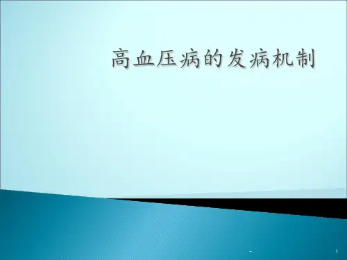 高血压病的发病机制ppt课件