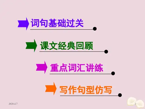 2020届高考英语一轮复习Unit4WildlifeProtection课件新人教版必修