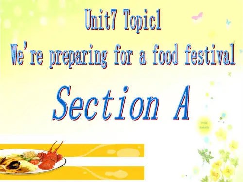 仁爱版八年级英语下Unit 7Topic1 Section A(共28张PPT)
