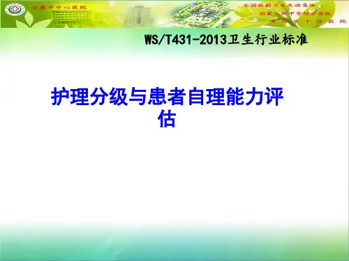 护理分级与患者自理能力评估