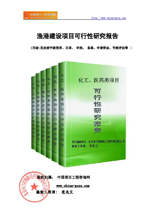 渔港建设项目可行性研究报告(标准模板)