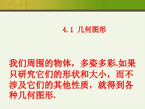 人教版数学七年上 4.1几何图形 (2)课件(共33张PPT)