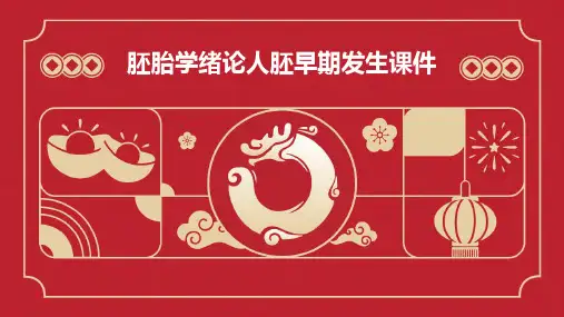胚胎学绪论人胚早期发生课件