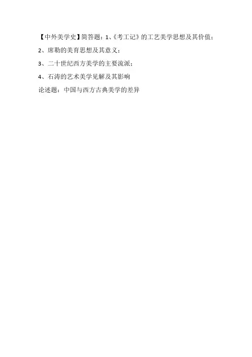 2015-2017陕师大美术考博真题