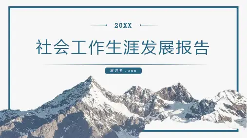 社会工作生涯发展报告