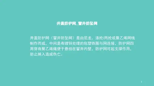 地下井防护网窨井防坠网规格厂家
