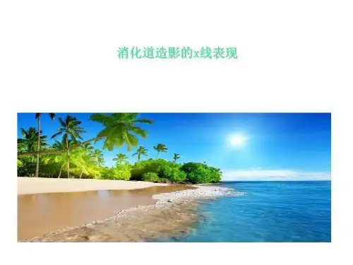 消化道造影的x线表现