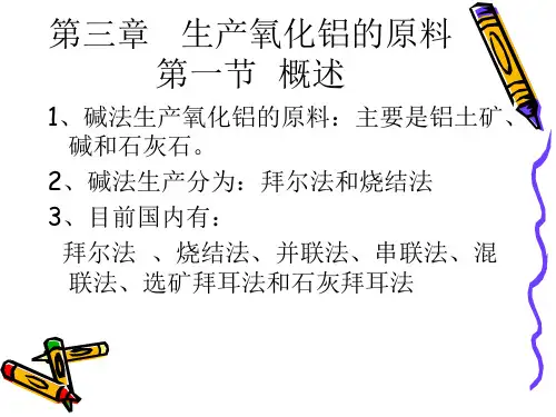 第三章   生产氧化铝的原料