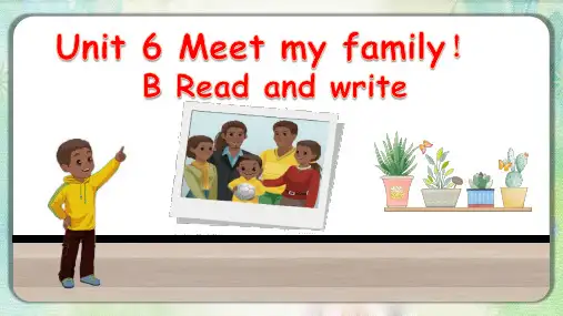 人教PEP版四年级英语上册Unit 6 Part B Read and write 课件