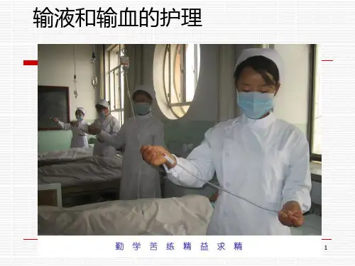 护理学基础输液和输血的护理