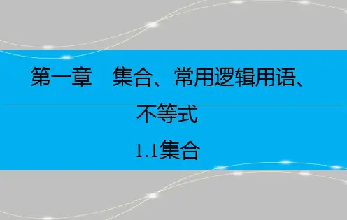 集合课件高三数学一轮复习