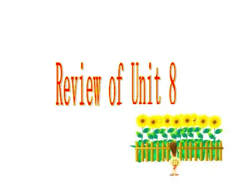 新目标八年级英语下册Unit8复习课件