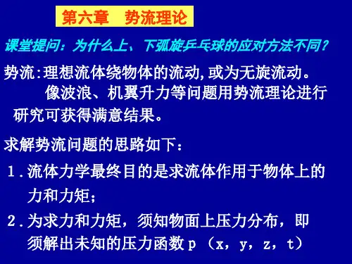 流体力学第六章  势流理论[精]