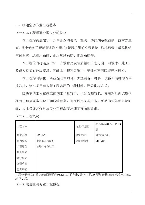 暖通工程监理实施细则