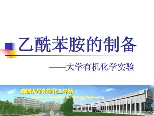 实验七  乙酰苯胺的制备