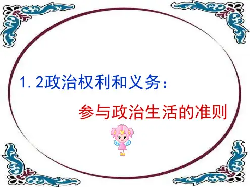 政治权利与义务：参与政治生活的基础和准则2015.