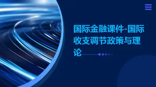 国际金融课件-国际收支调节政策与理论