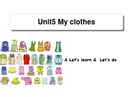 人教版四下Unit5 My clothes 完整版优质课课件