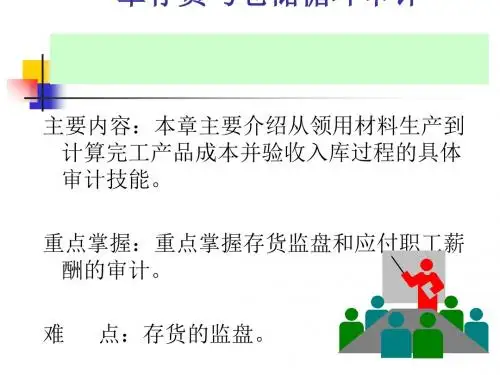 财务审计之存货与仓储循环审计(ppt31张)