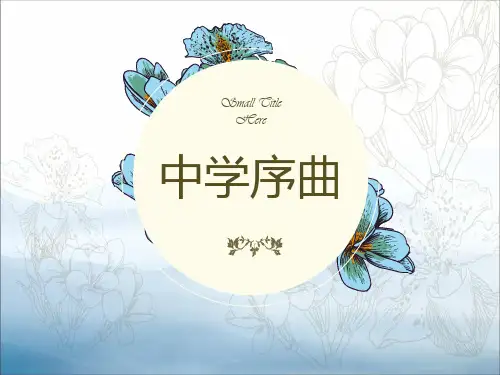 《中学序曲》PPT课件【优秀课件PPT】
