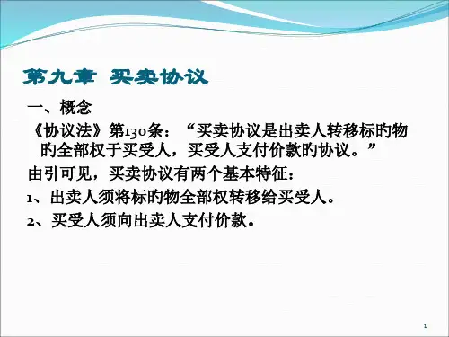 买卖合同专题知识讲座