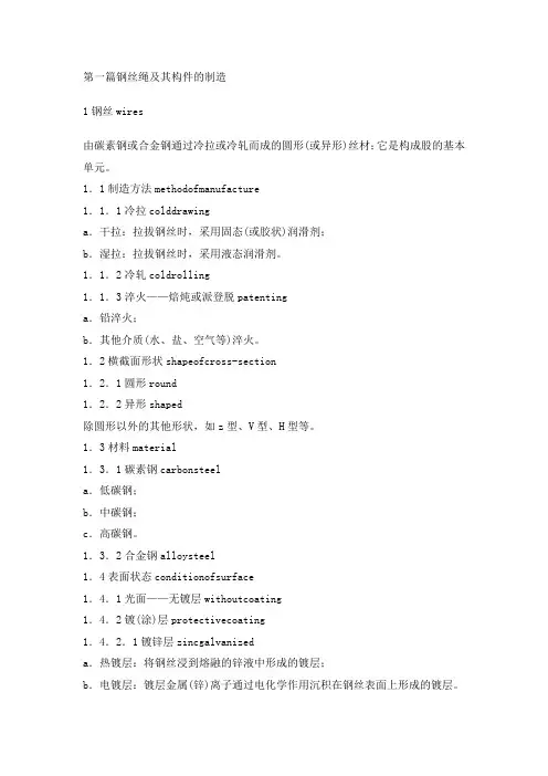 钢丝绳分类知识及用途-金属丝
