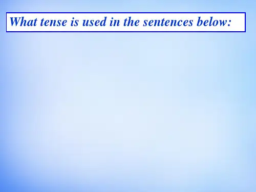 湖南省长郡中学高中英语Unit2Wishyouwerehergrammar课件2牛津译林版必修2