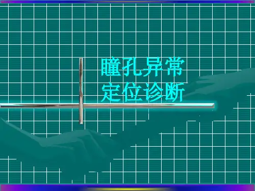 瞳孔异常定位诊断