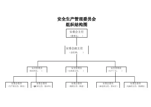 生产管理委员会组织结构图
