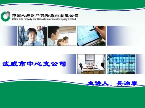 非车险PPT讲解