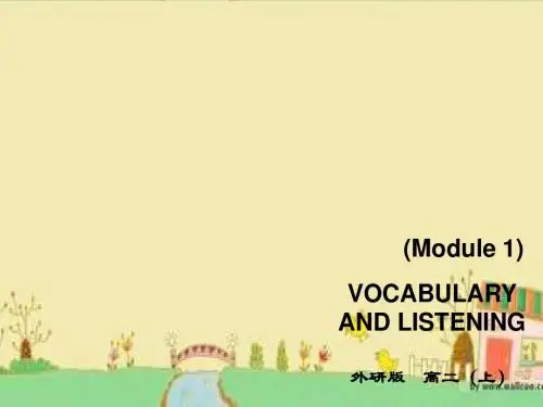 英语： Module 1 British and American English vocabulary and listening课件 外研版必修5