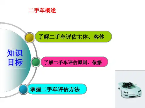 二手车评估鉴定资料PPT课件