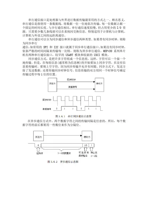 MSP430串口通信讲解