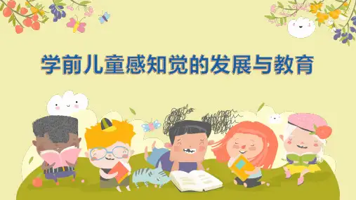 第四章   学前儿童感知觉的发展与教育