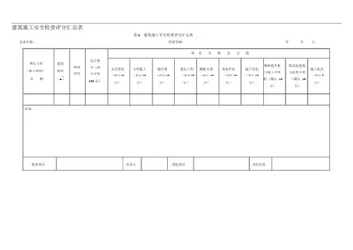 安全检查标准JGJ59-2011(2011最新版)