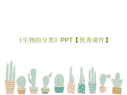 《生物的分类》PPT【优秀课件】PPT33页