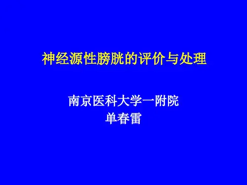 神经源性膀胱处理