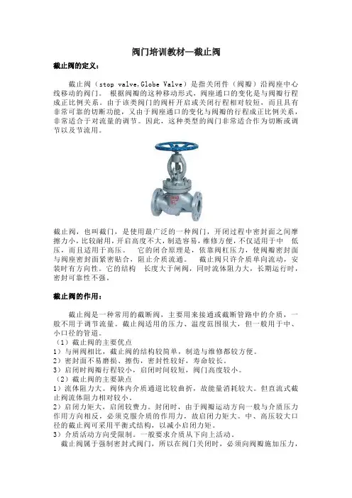 截止阀