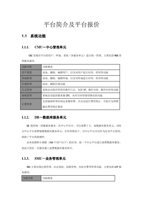 “千里眼”视频监控平台简介及平台报价