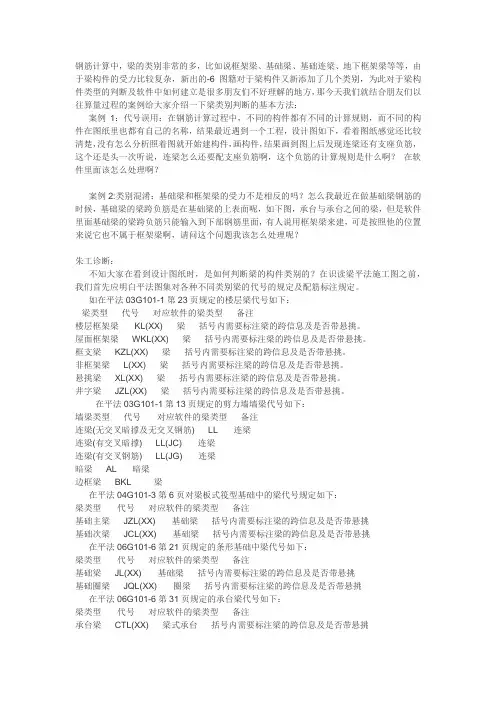 如何判断梁类型
