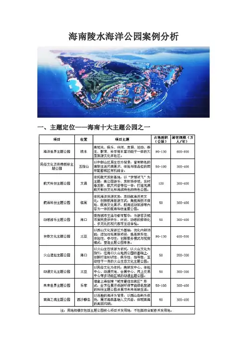 海南陵水海洋公园案例分析
