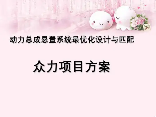 动力总成悬置系统最优化设计和匹配众力项目方案