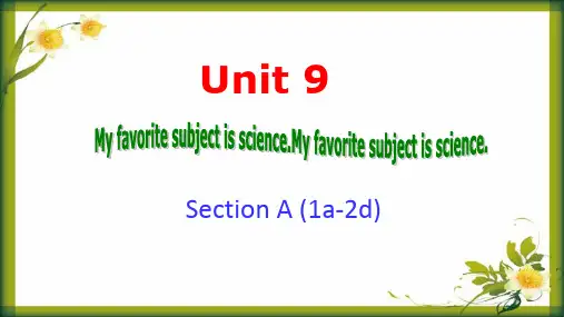 Unit9SectionA1a-2d课件人教版七年级英语上册3