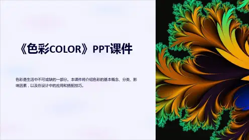 《色彩COLOR》课件