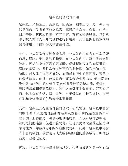 包头鱼的功效与作用