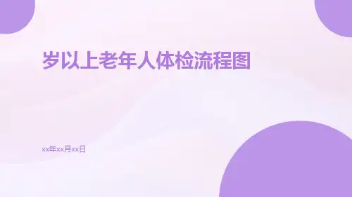 岁以上老年人体检流程图